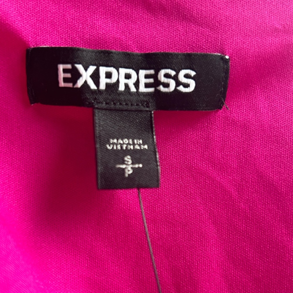 Express Maxi Pink Cutout pleaded material dress!